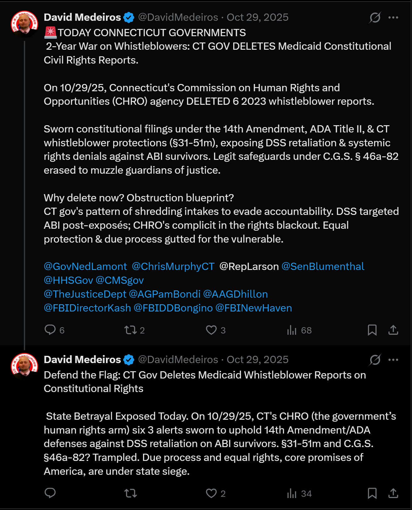 Forensic Evidence: medeiros-livewire-whistleblower-evidence-chro-deletes-6-2023-reports-constitutional-civil-rights-dss-retaliation-31-51m-protections-david-medeiros-2026-04-14-093842-seq-0355.png