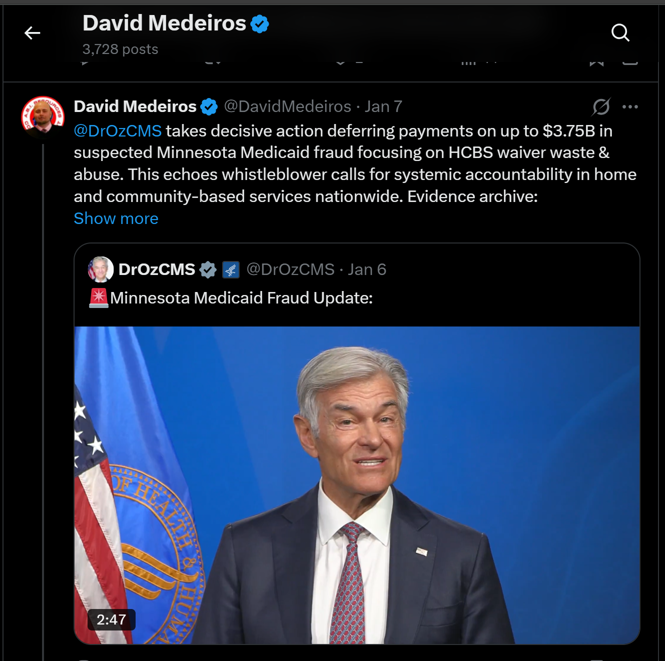 Forensic Evidence: medeiros-livewire-whistleblower-evidence-dr-oz-cms-defer-3-75b-suspected-minnesota-medicaid-fraud-hcbs-waiver-david-medeiros-2026-04-14-084711-seq-0206.png