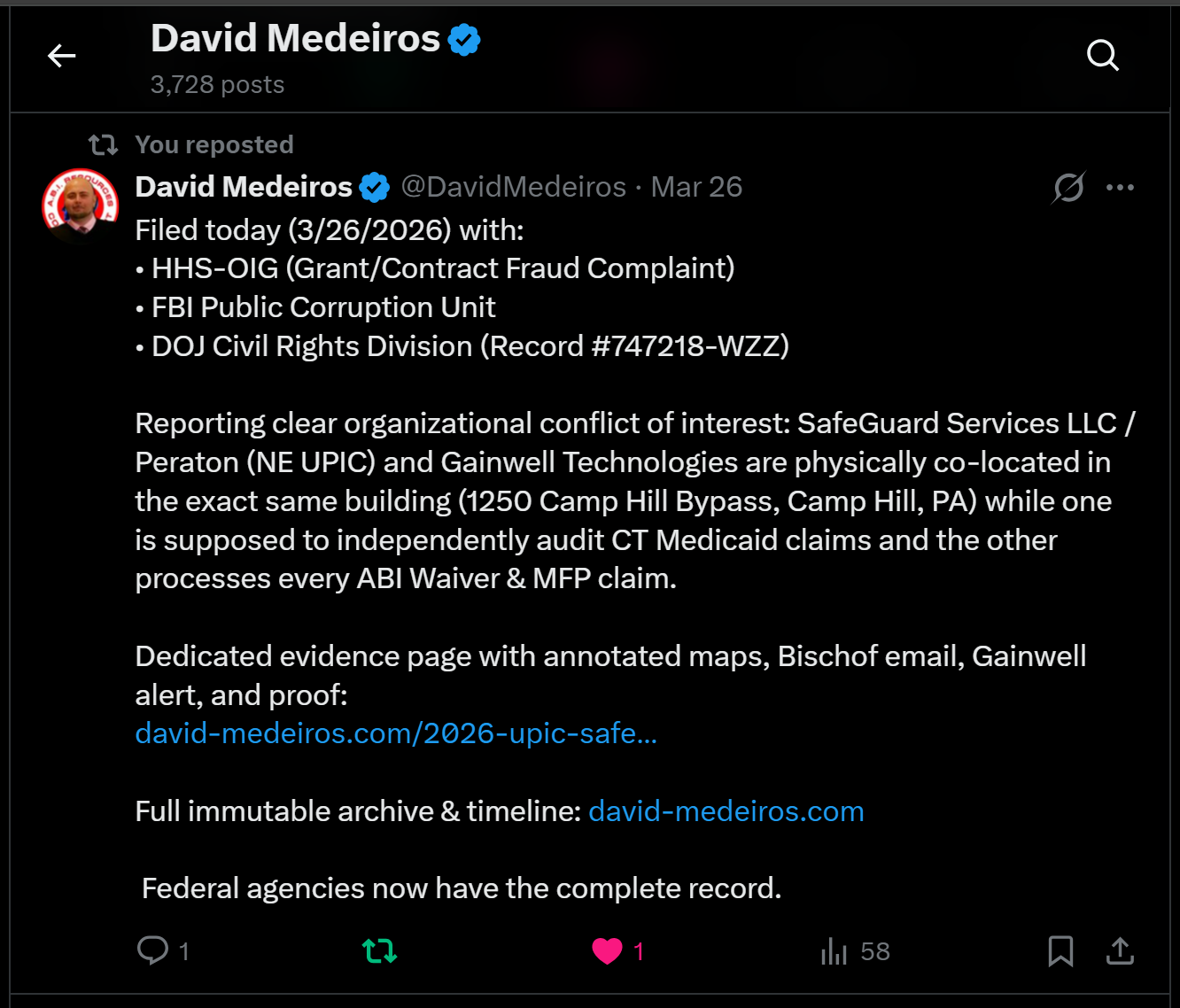 Forensic Evidence: medeiros-livewire-whistleblower-evidence-filed-today-hhs-oig-fbi-public-corruption-unit-doj-civil-rights-peraton-gainwell-conflict-interest-david-medeiros-2026-04-14-075731-seq-0061.png