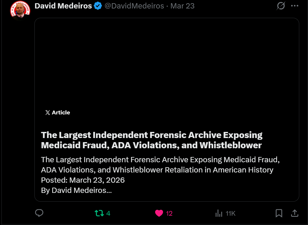 Forensic Evidence: medeiros-livewire-whistleblower-evidence-largest-independent-forensic-archive-medicaid-fraud-ada-violations-whistleblower-retaliation-american-history-2026-04-14-101902-seq-0466.png