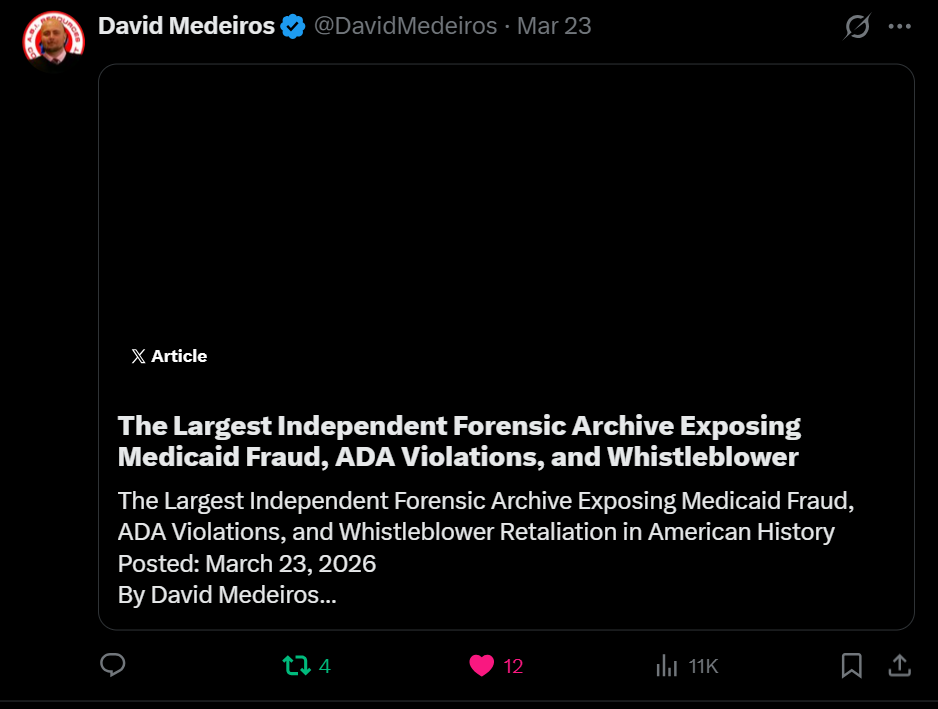 Forensic Evidence: medeiros-livewire-whistleblower-evidence-largest-independent-forensic-archive-medicaid-fraud-ada-violations-whistleblower-retaliation-american-history-2026-04-14-103133-seq-0498.png