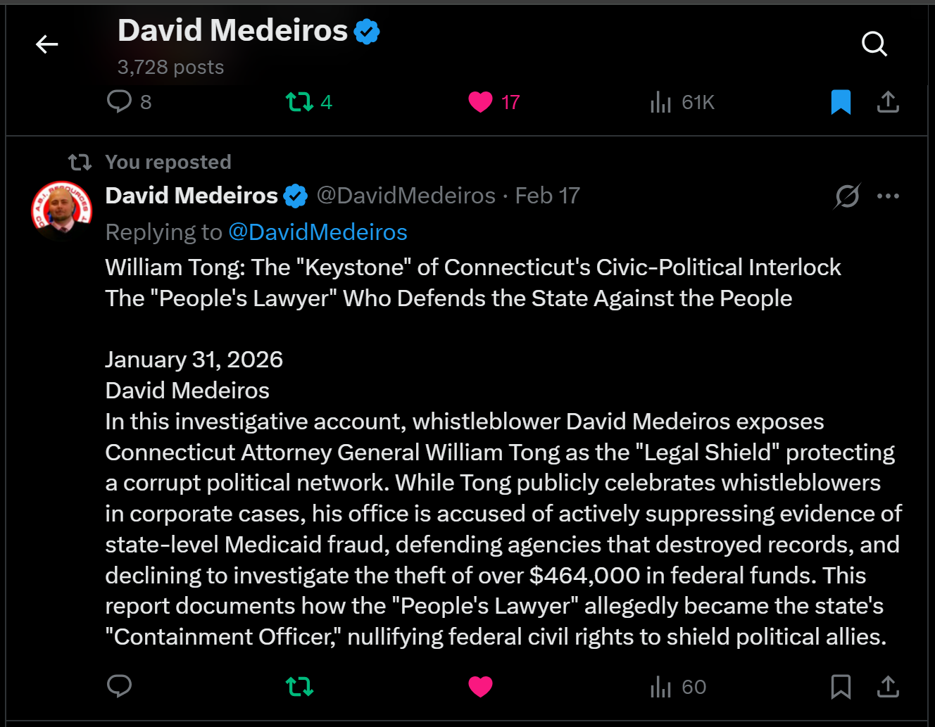 Forensic Evidence: medeiros-livewire-whistleblower-evidence-william-tong-keystone-connecticut-civic-political-interlock-peoples-lawyer-defends-state-against-people-david-medeiros-2026-04-14-075823-seq-0064.png