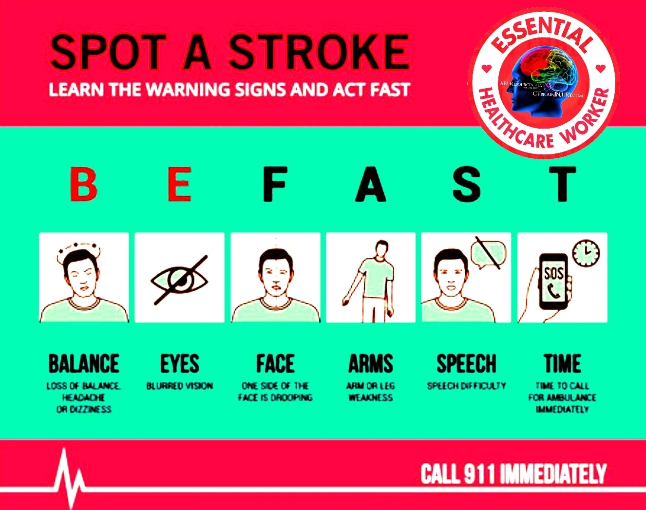 Archived ABI Resources Facebook image associated with SPOT A STROKE.