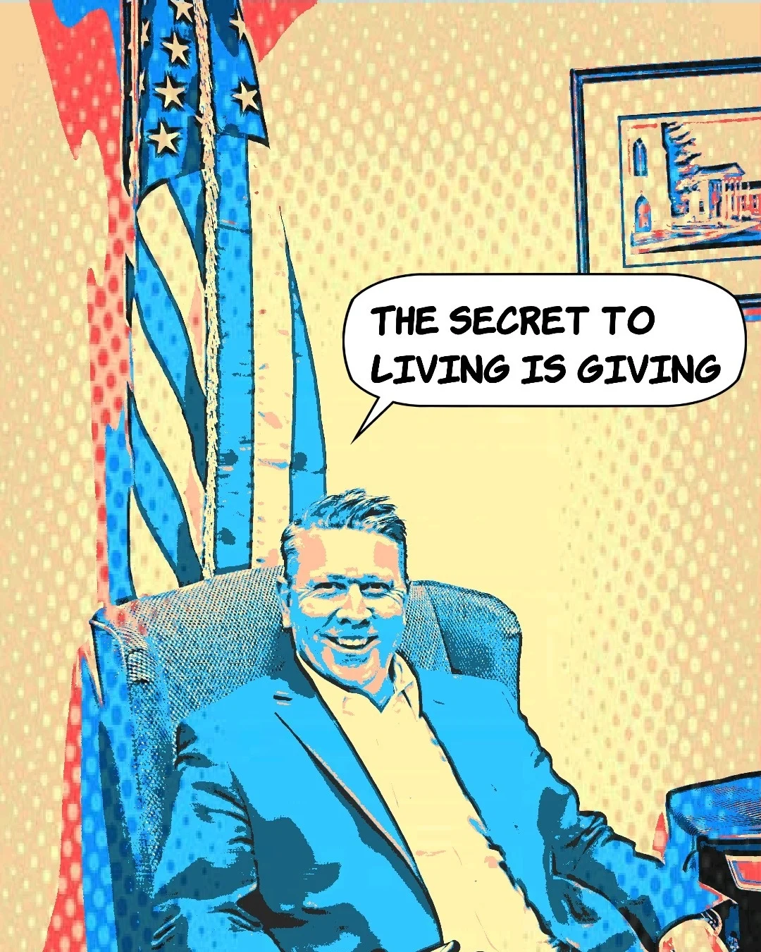 Archived ABI Resources Facebook image associated with The Secret to Living is Giving