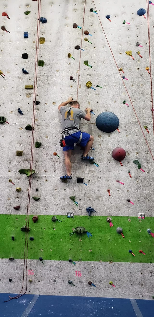 Archived ABI Resources Facebook image associated with Hero, Husband, Father and Survivor. NINJA! New Haven Indoor Rock Climbing